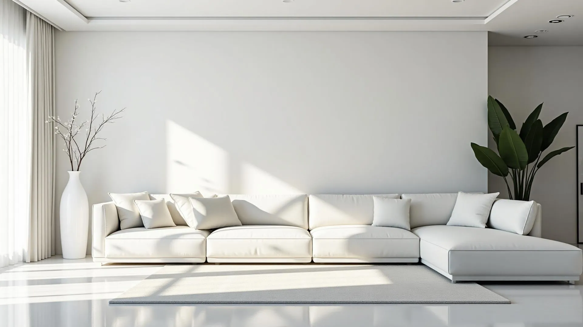Bright, freshly cleaned living room